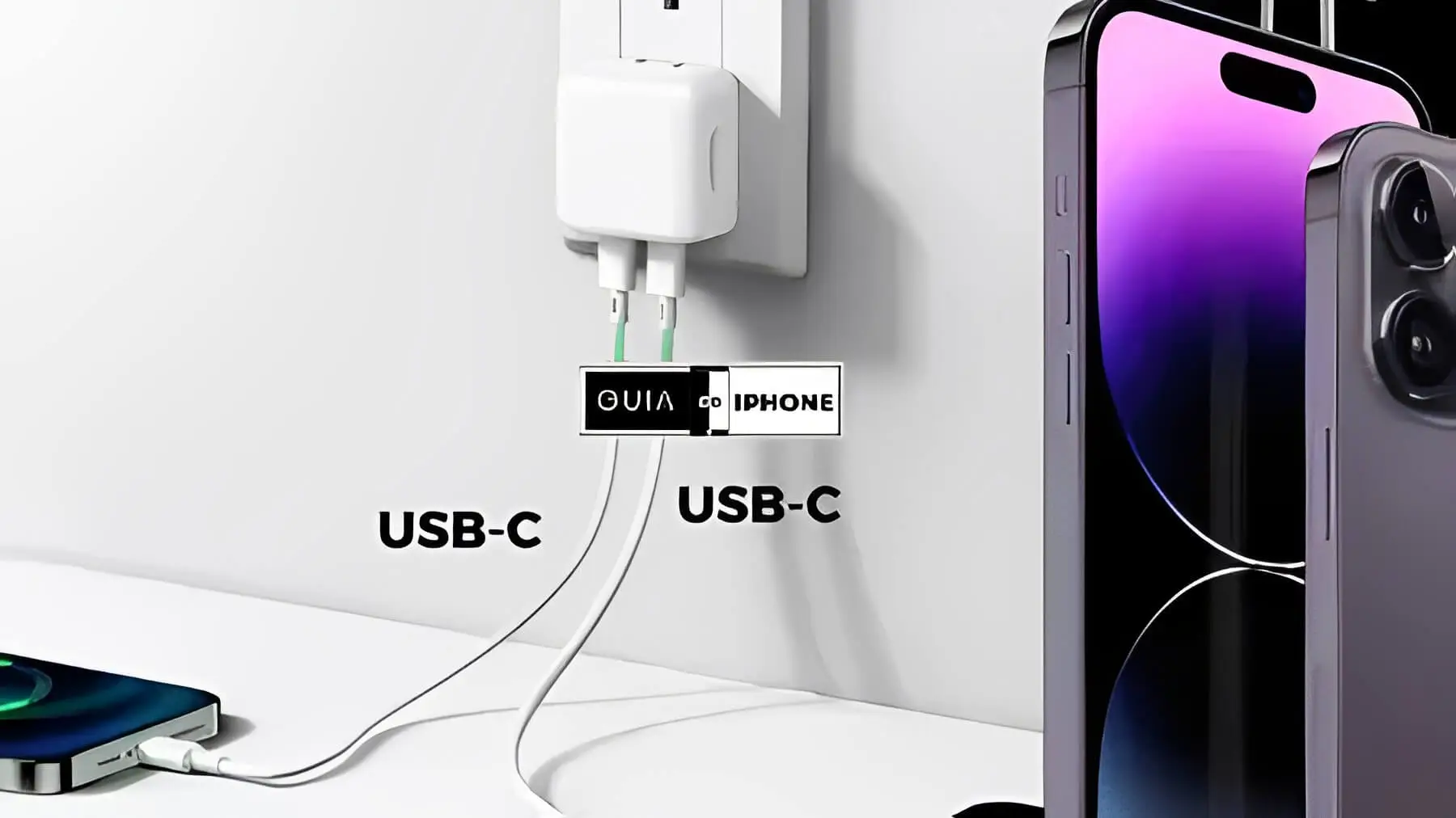 Carregador USB-C / Type-C Fast Charging 35W + Cabo USB-C para USB-C (ou  Type C para Type C) 