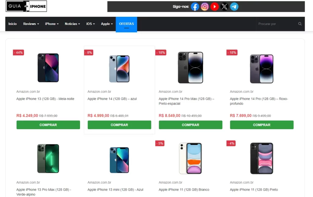 Melhor site para comprar iphone Pagina de ofertas do Guia do iPhone