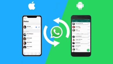 Como Transferir Conversas do WhatsApp para iPhone- imagem de um ios e um android